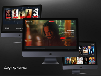 web movie design desktop graphic design ui ux