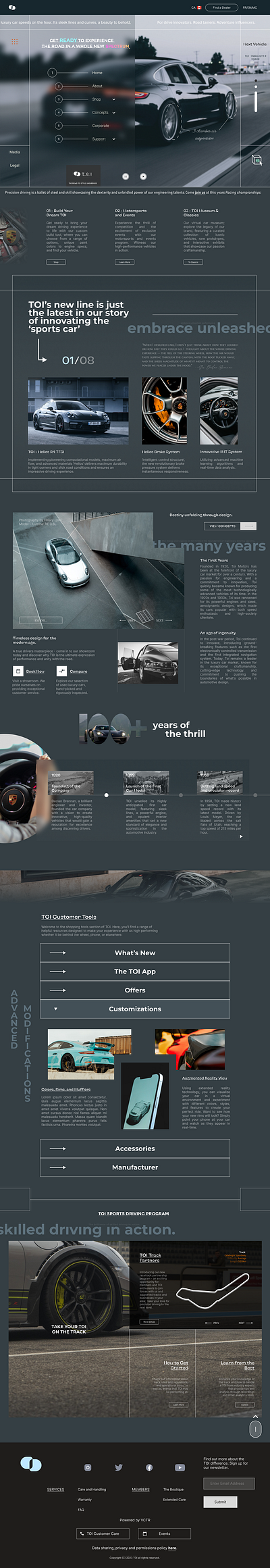 TOI Concept - Revolutions on the road branding concept graphic design ux design web design web development