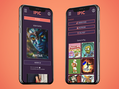 IPIC design figma mobile mockup redesign ui ux website