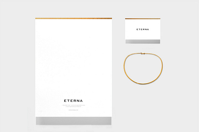 Eterna Stationary branding design graphic design logo packaging