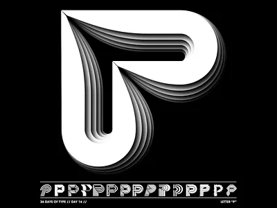 36 Days of Type / P / Animated version 36daysoftype adobe animation design illustration illustrator l lettering motion graphics typography vector
