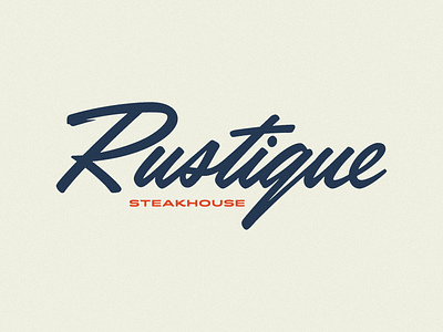 Rustique Steakhouse Logo Menu app Design app branding design graphic design logo logo designer logo mark minimal steakhouse typography ui ux vintage