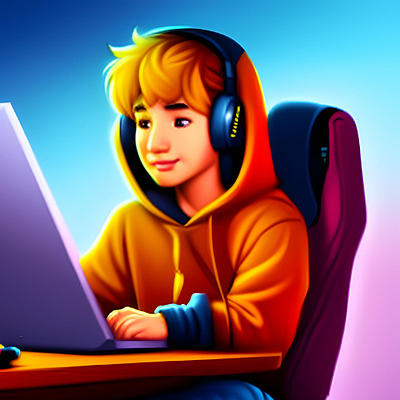 boy gaming on lattop