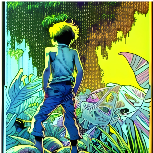 boy lost in the jungle animation