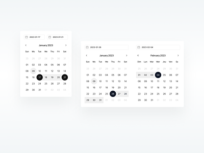 Date Picker Design app branding calendar clean component date date picker design design system graphic graphic design minimal modal picker product simple ui ux vector white
