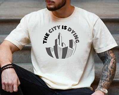 The City is Dying T-shirt Design branding design graphic design logo shirt tee tshirt vector