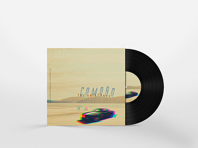 Camaro by The Tristones | Vinyl cover design. adobe photoshop album cover album cover design graphic design minimal minimalist music retro vintage vinyl vinyl cover