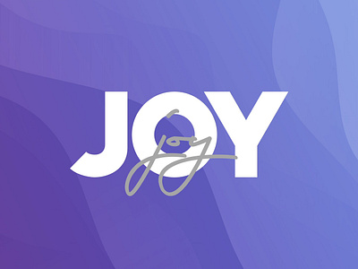 Joy (Sermon Series) church church ministry design graphic design joy logo minimal purple sermon series waves