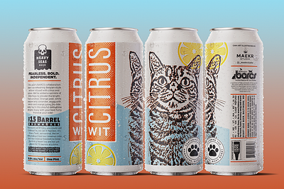 Heavy Seas x Barcs Collab Limited Release Cans animal rescue animal welfare beer label craft beer design illustration label design packaging packaging design