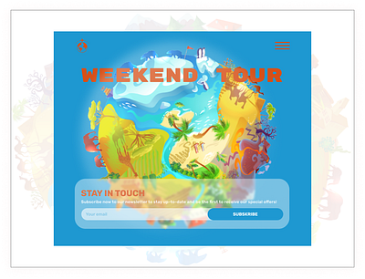 Sign Up/Daily UI Day#001 dailyui design travel ui uxui designer vacation web designer weekend tour