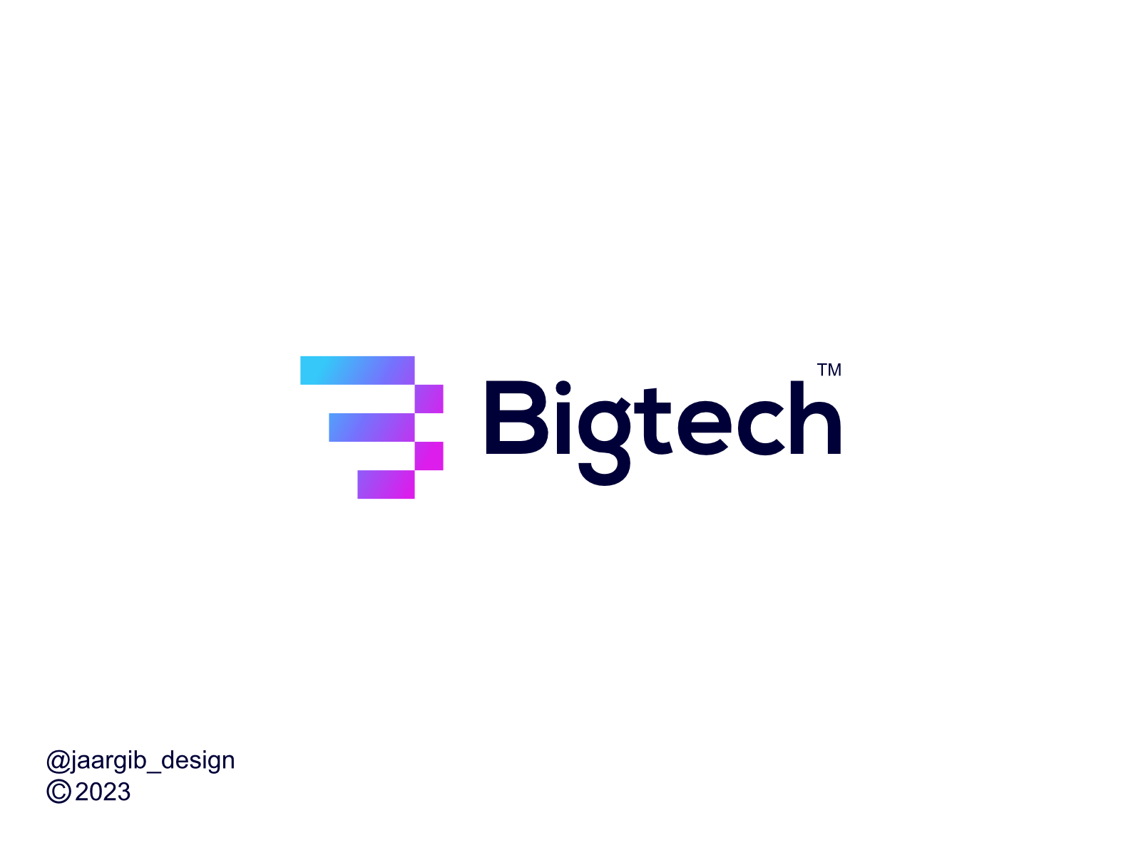 Letter B Bigtech Monogram Logo By Jaargib_design On Dribbble