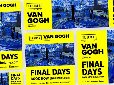 The LUME digital billboards billboard billboards branding content creation design digital design graphic design project management signage