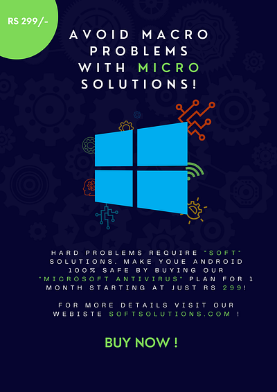 Microvirus Antivirus Poster adobephotoshop branding design designer graphic design graphics illustration logo motion graphics poster ui