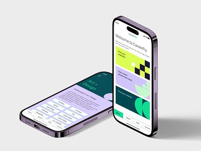 CareerFly UI/Visual Design art direction branding colorblock creative direction design graphic design logo product design responsive design ui ui design visual design visual identity