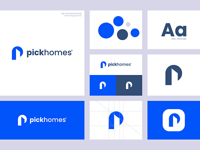 P LETTER AND HOME(IN NEGATIVE SPACE) LOGO , FOR REALESTATE app icon awesome logo brand guideline branding identity building logo clean logo cool mark flat logo fullbranding good logo grid logo home logo logo logo design meaningful logo minimal logo negative space logo new logo realestate logo visual identity