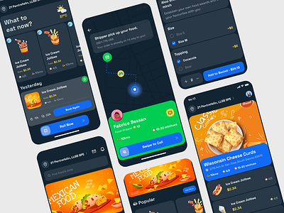 Food and drink app app design drink food ios kit mobile template ui ultimate