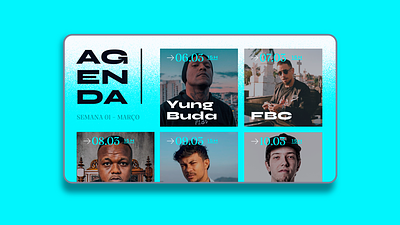 Rap Podcast - Website Concept agenda design froid graphic design hiphop podcast rap ui uidesign website