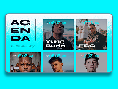 Rap Podcast - Website Concept agenda design froid graphic design hiphop podcast rap ui uidesign website