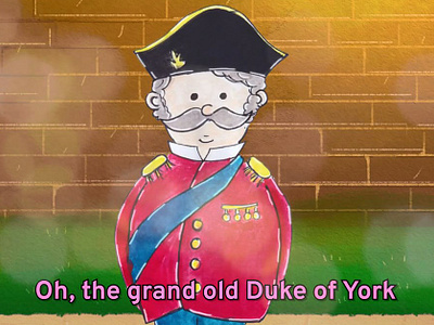 2D Slideshow - The Grand Old Duke of York 2d 2d animation animation illustration kids video nursery rhyme youtubekids