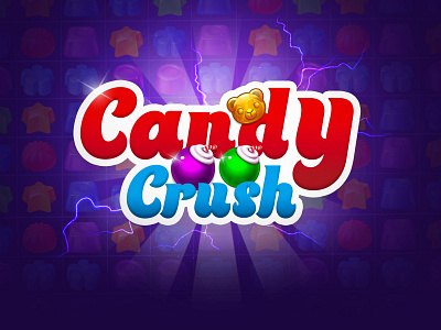 Candy Crush Game UI candy crush game ui game logo ui