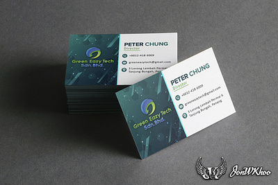 Green Eazy Tech Sdn. Bhd. | Name Card Design design focal concepts graphic design illustration jonwkhoo namecard peter chung