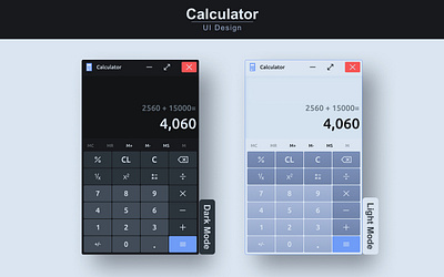 Calculator_Design_#calculator Dark&Light Mode appdesign branding calculator darkmode darkuidesigns graphic design lightmode lightuidesigns ui uidesign webdesign
