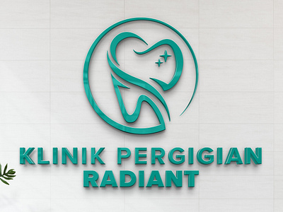 Klinik Pergigian Radiant 2022 | Logo Design banner branding jonwkhoo klinik pergigian radiant logo logo design radiant dental signboard