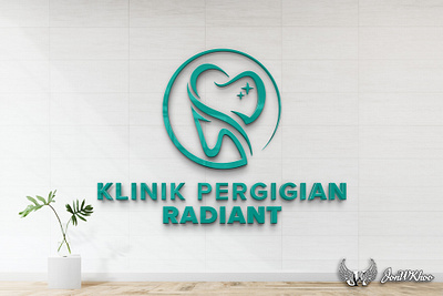 Klinik Pergigian Radiant 2022 | Logo Design banner branding jonwkhoo klinik pergigian radiant logo logo design radiant dental signboard