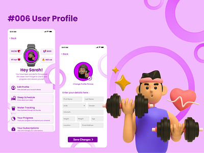 User Profile Page dailyui dailyuichallenge design ui uidesign ux