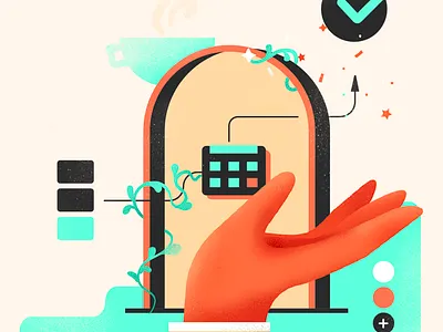 Task branding design drawing graphic design illustration illustrator portal procreate projectmanagement task ui vector vectorart