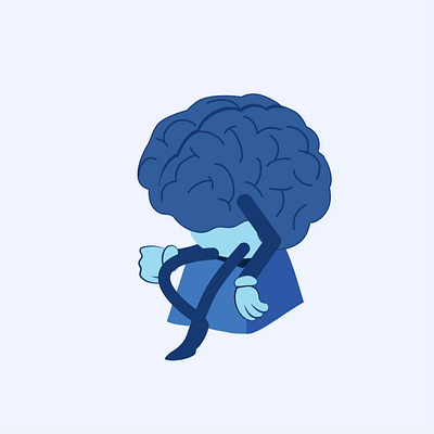 The thinker 2d animation animation motion graphics