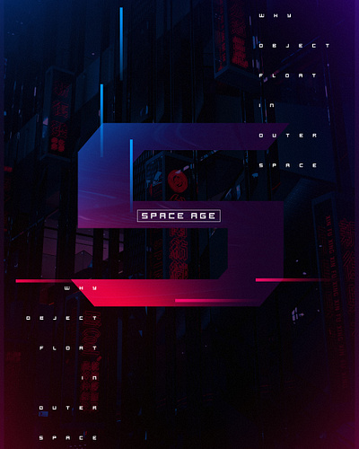 Space poster graphic design
