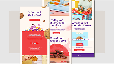 Cookie Day newsletter branding cookie creative design drawing email figma food graphic design illustration newsletter vector vectorart