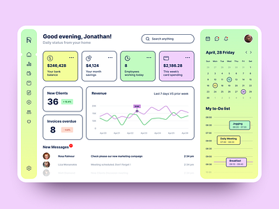 Dashboard in Neo-Brutalism style admin panel dashboard neo brutalism ui ux web web design