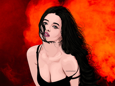 Sultry and Seductive: Hot Girl Portrait Painting in Vector Art artcommunity artistsoninstagram artwork cartoon contemporaryart digital art femininebeauty fineart graphic design hotgirlportrait line art modernart portrait illustration portrait painting prodigitalartist seductiveart sumit vector art vector vector art vector portrait