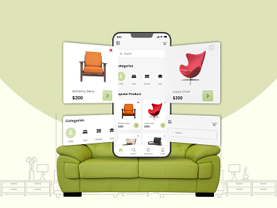 Furniture App Ui Design graphic design ui