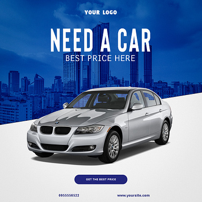 Car advertisement deisgn graphic design