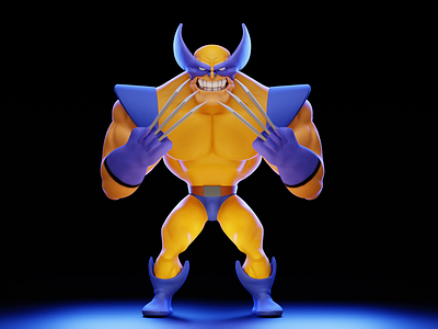 Wolverine 3D character 3d 3dcar 3dcharacter 3ddesgin animation artwork blender branding dc design graphic design illustration illustrator logo marvel motion graphics render superhero ui zbrush