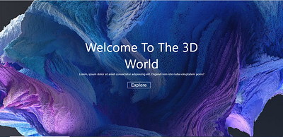 Explore the 3D WORLD 3d animation branding graphic design logo