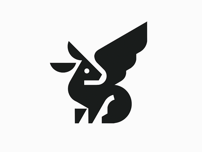 Winged hare logomark design by @anhdodes 3d anhdodes anhdodes logo animal icon animal logo animation branding bunny logo design graphic design illustration logo logo design logo designer logodesign minimalist logo minimalist logo design motion graphics rabbit logo ui