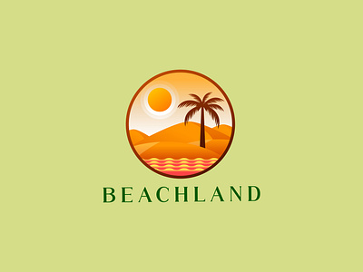 Beach LOgo Design app logo beach logo brand logo branding business logo company logo creative logo design exclusive logo fashion logo flat logo graphic design logo logo design minimalist logo modern logo