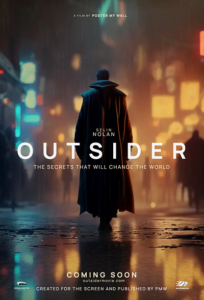 OUTSIDER: A MOVIE POSTER TEMPLATE design film graphic design movie poster thriller video poster