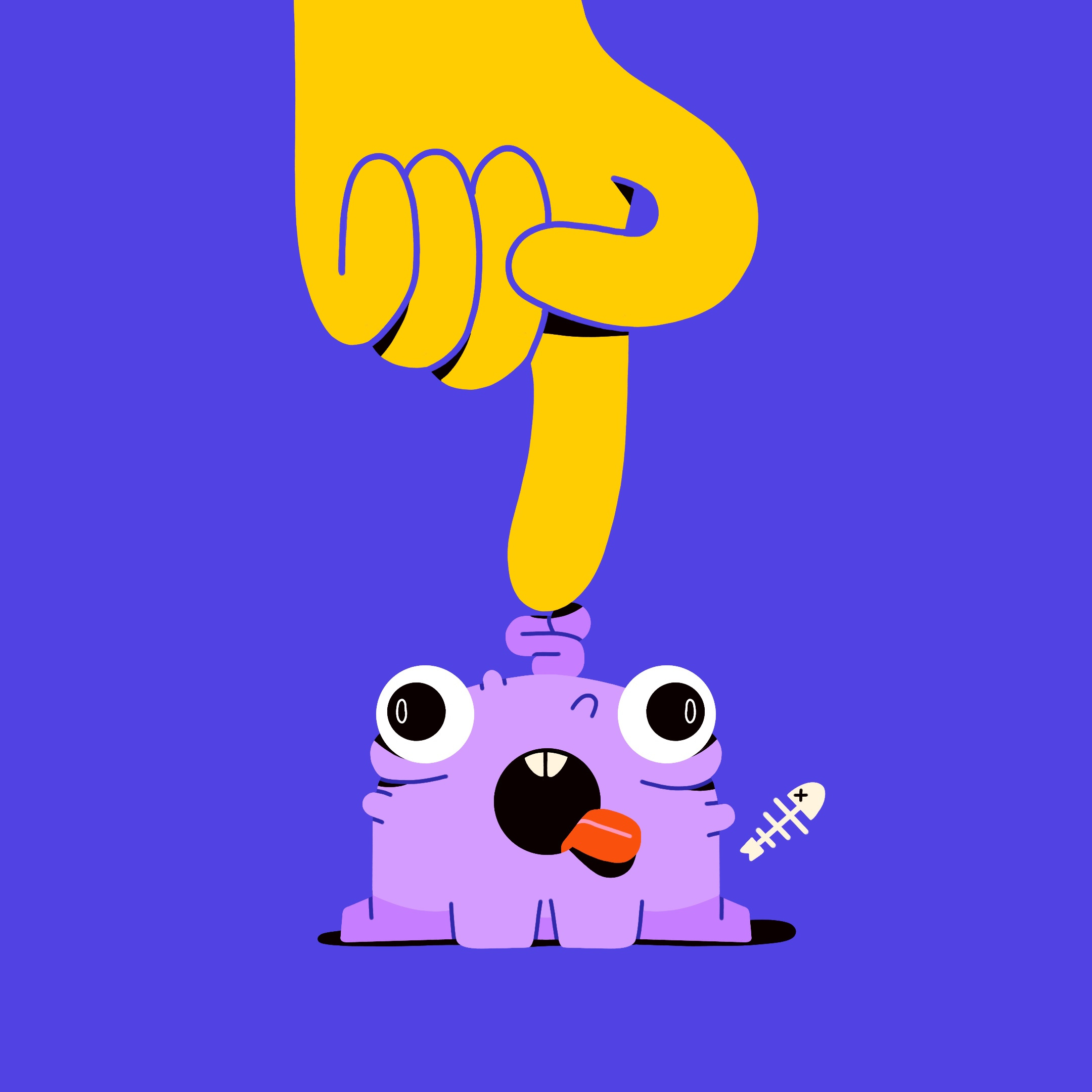 The Burpy Monster adobe illustrator character character design character illustration creature creature illustration freelance illustrator funny character illustration minimalist design monster monster illustration motion graphics vector illustration