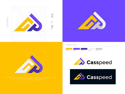 Casspeed Logo Design Project advanced agile branding connected cp letter logo cp logo cp symbol disruptive dynamic sign efficient futuristic symbol innovative logo intelligent logo logo logo design logoinspiration logotype streamlined