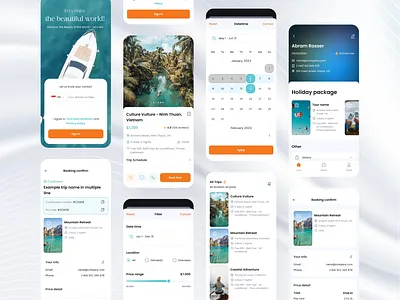 Summer Vibes - App Design Concept app design beach booking daily ui mobile design product design summer vibes tour travel trip ui ux vacation