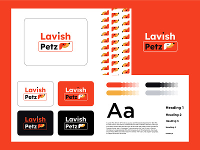 Lavish Petz Brand Guidlines brand guidlines brand identity branding graphic design guid illustration lavish petz logo moodboard pet store symbolic logo vector vector graphic