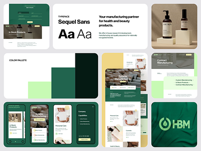 HBM — Case Study animation beauty branding case study health logo typography ui ux visual identity website