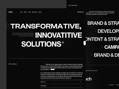 Makr- Design Agency design typography ui ui ux ui design uidesign ux