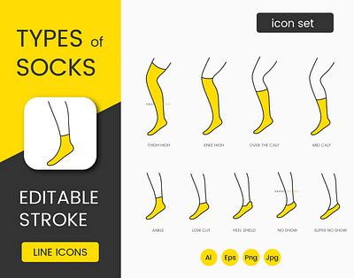 Types of socks black super