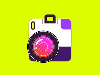 Acidic moment acid acidic hues animation app clean colorful colors design flat graphic design illustration minimal moment motion motion graphics neon photo camera svg svgator vibrant